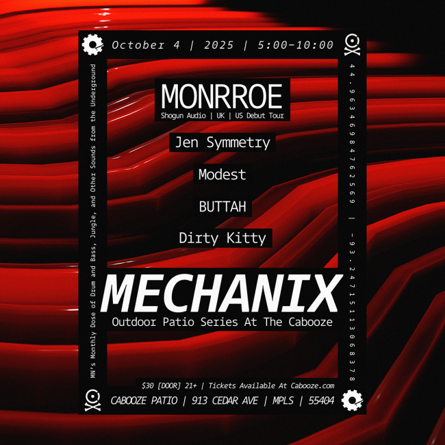 Mechanix October 2025: Patio Series at Cabooze