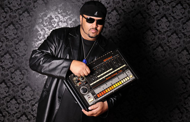 The Egyptian Lover with one of his 808s